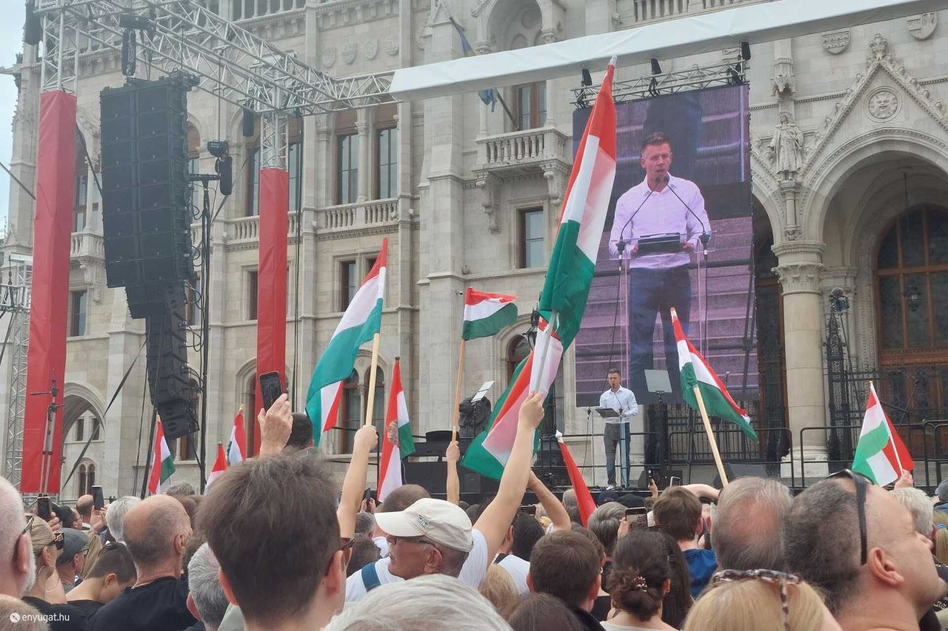 Magyar Péter tüntetés 2024. április 6.