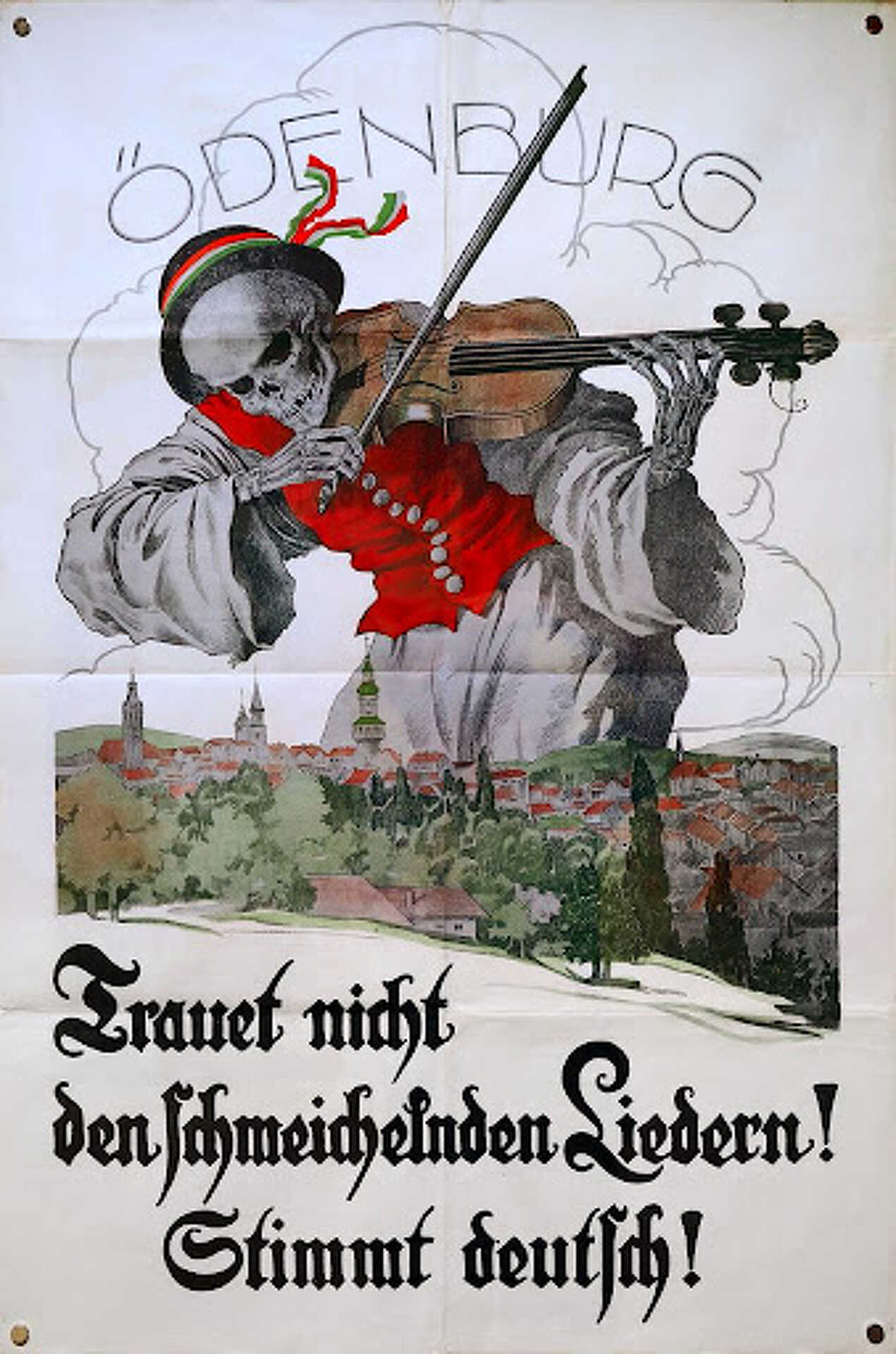 Osztrák-párti plakát a népszavazásról