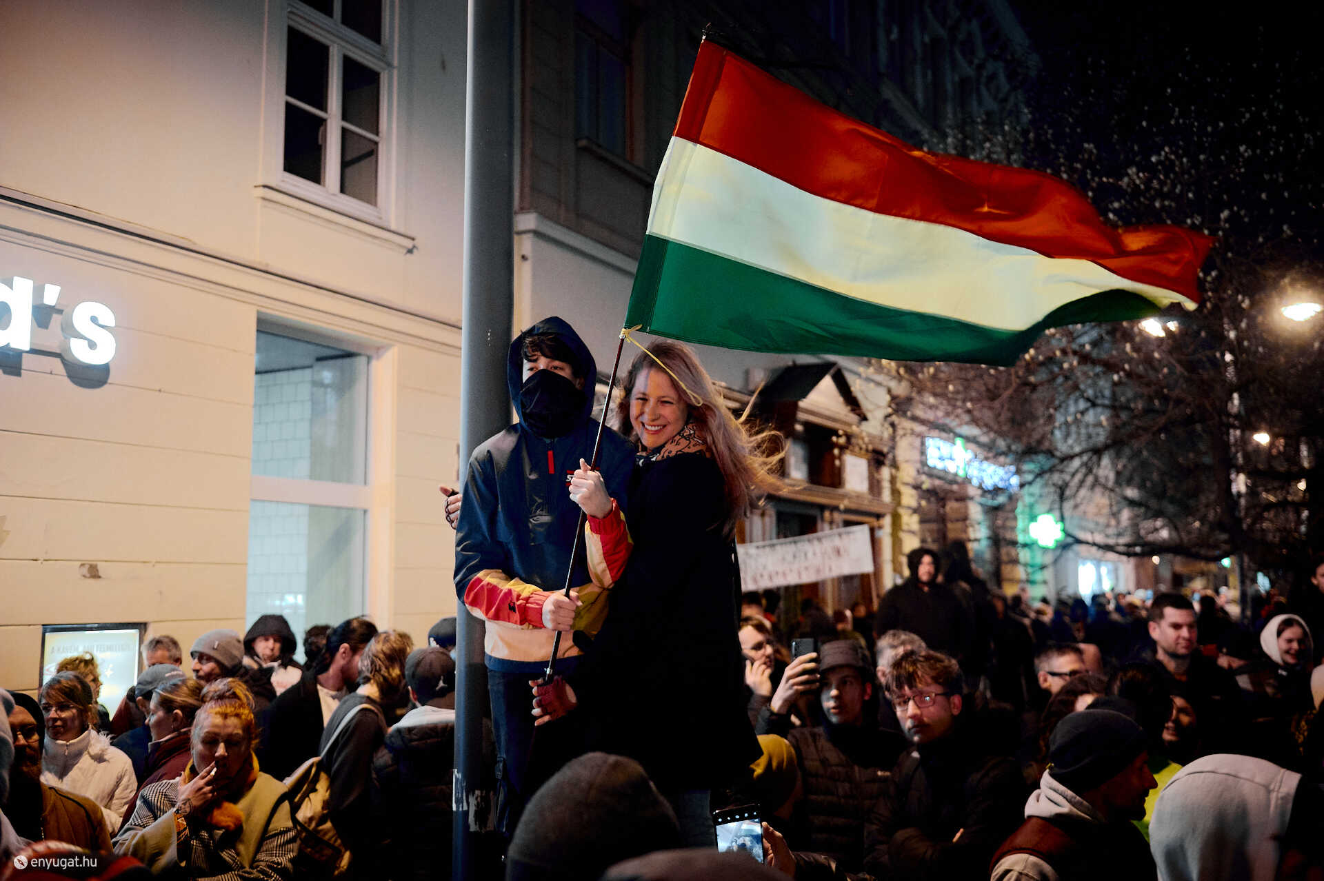 Pavelkovits Petra Orbán Viktor szombathelyi kampánygyűlésén