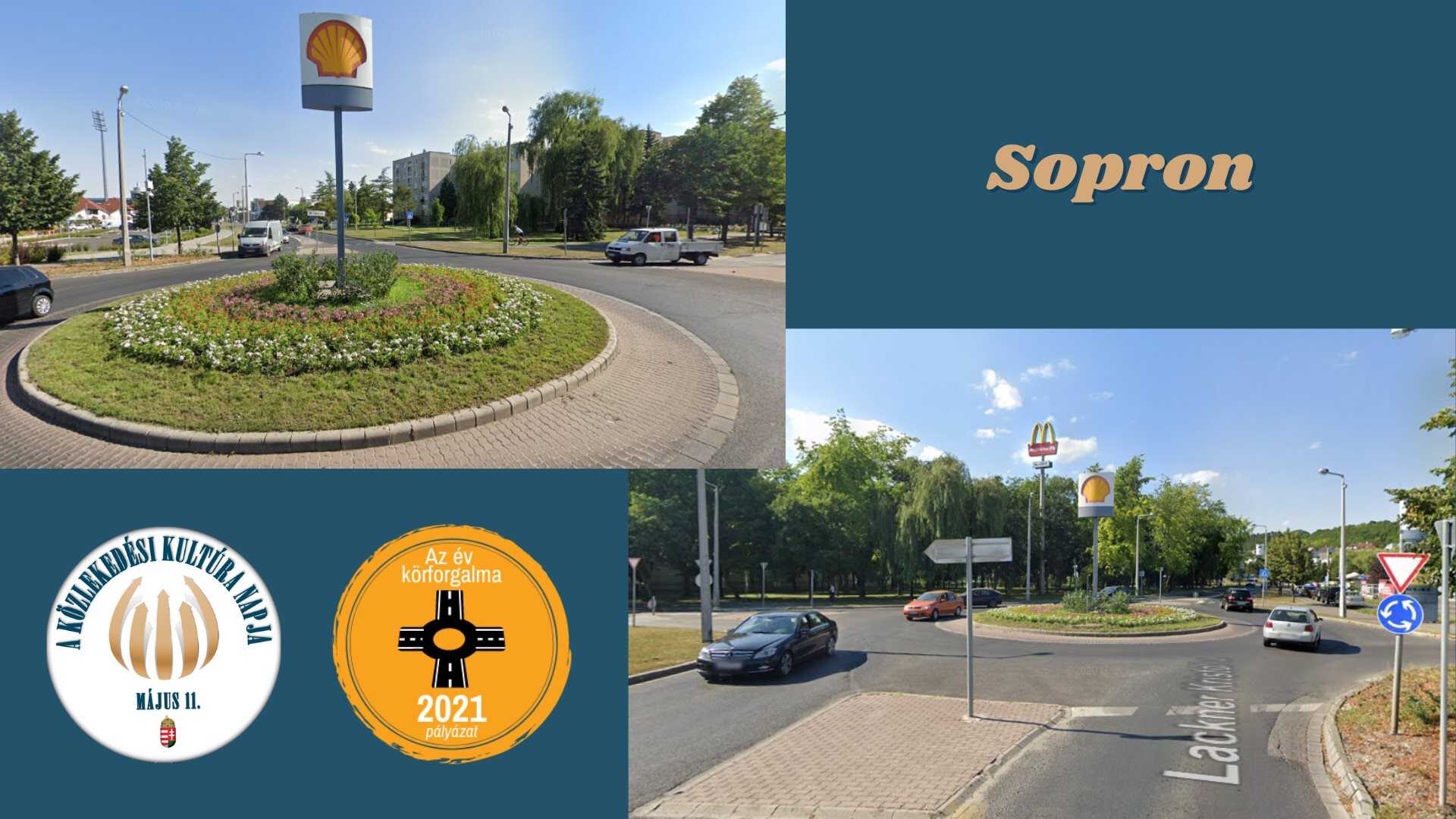 Körforgalom Sopron Lackner Kristóf utca