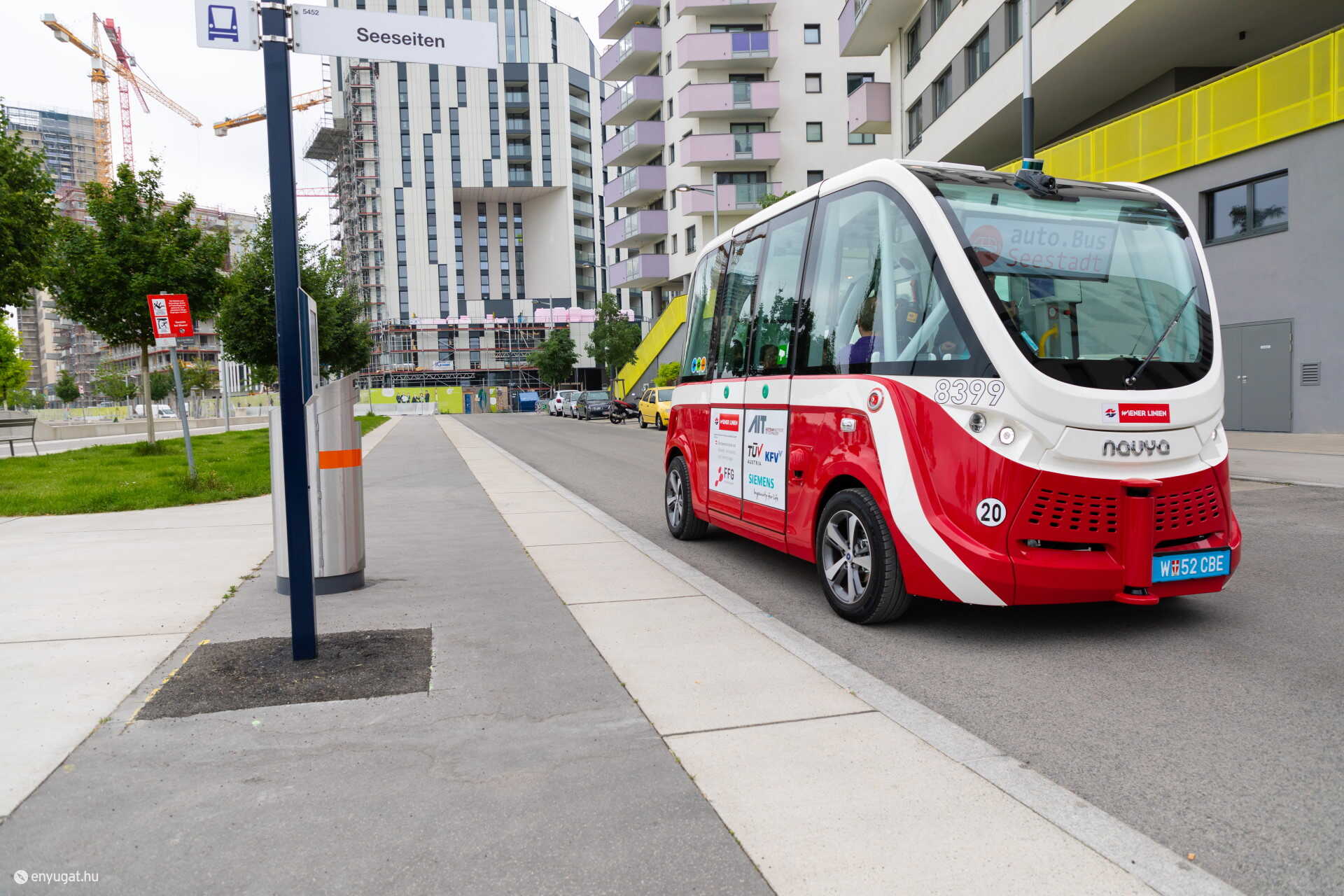 Az önvezető busz Bécsben már valóság.