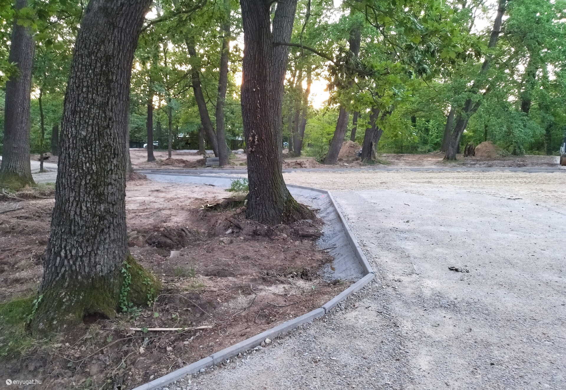 Valaha fajátékokból álló játszótér állt itt, de már évek óta elhanyagolt volt a park.