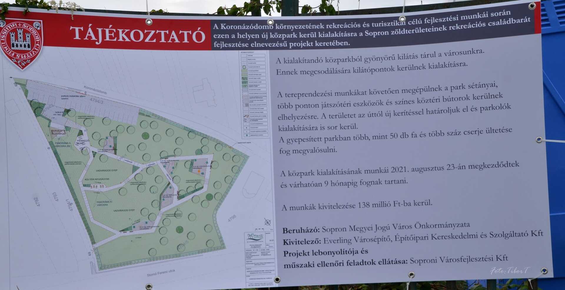 Új közpark létesül a Koronázódombon