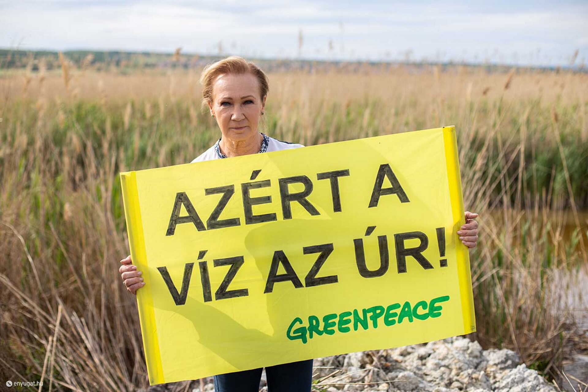 Udvaros Dorottya többször is kiállt a Fertő élővilágáért.