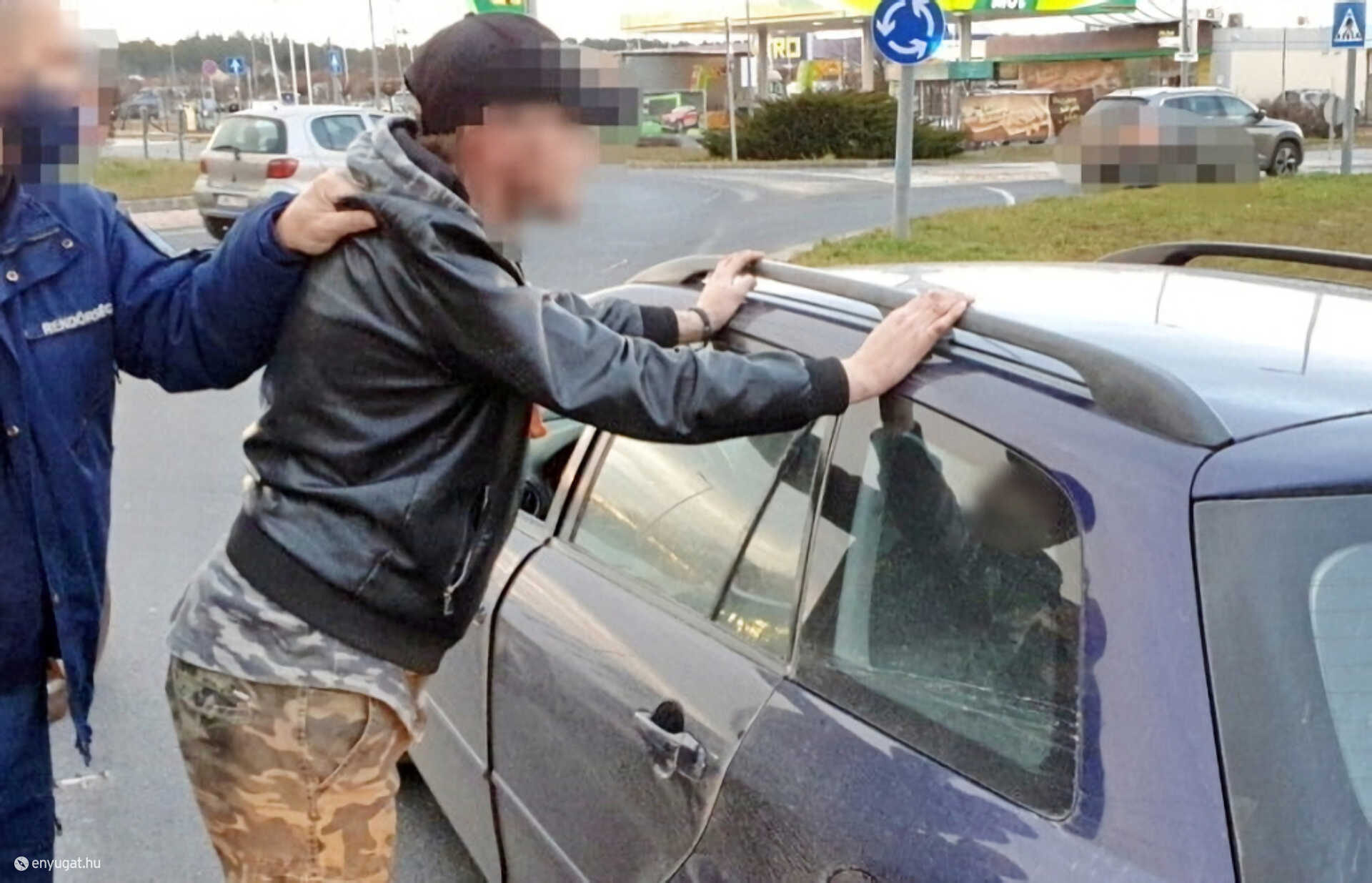 Ukrán embercsempész elfogása Szombathely határában - Fotó: Vas Megyei Rendőr-főkapitányság