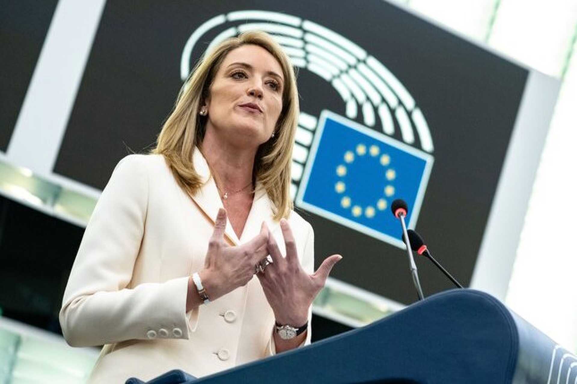 Roberta Metsola, az Európai Parlament új elnöke.