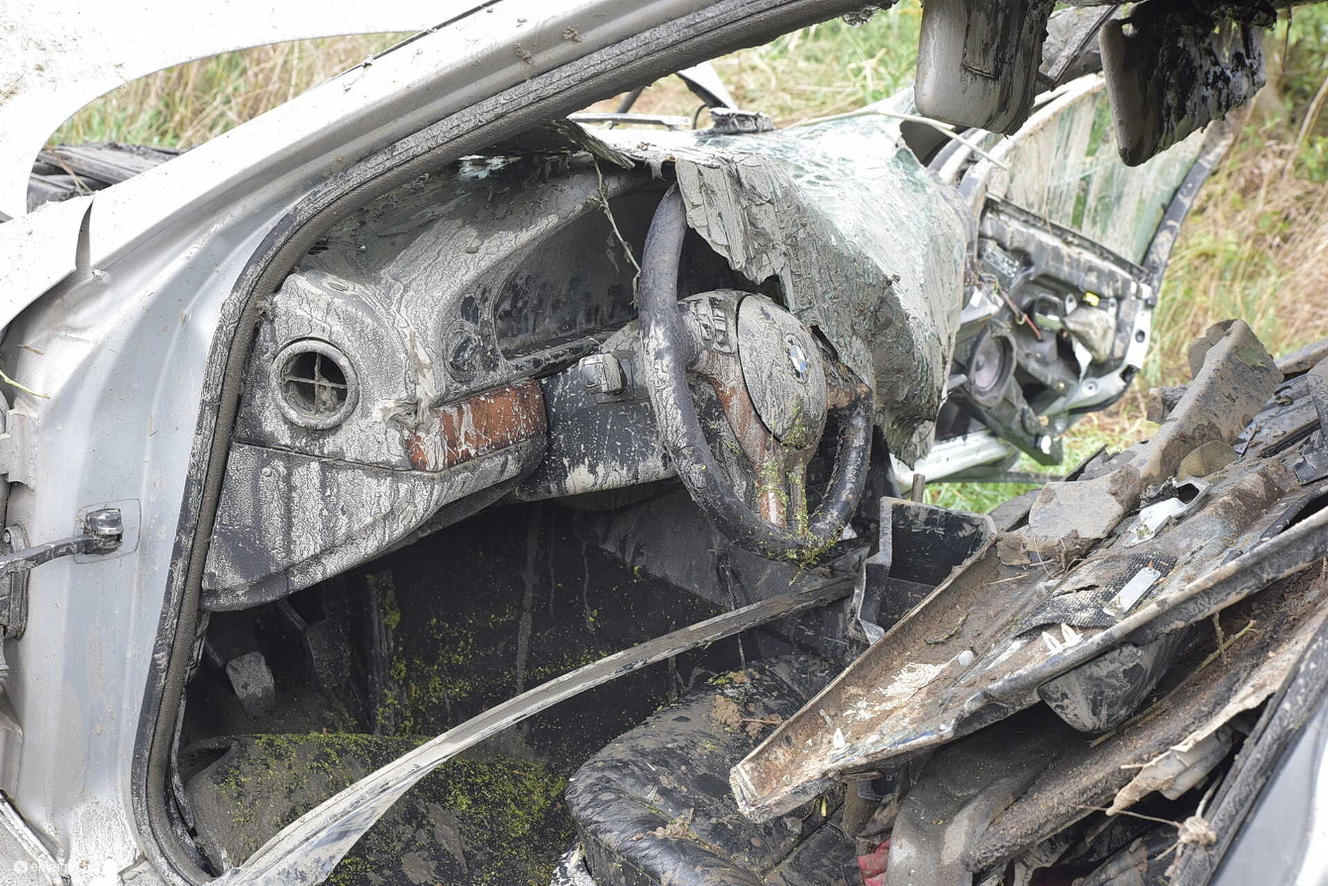 A BMW-ben négyen meghaltak, nyolcan megsérültek - Fotó: Tánczos Mihály