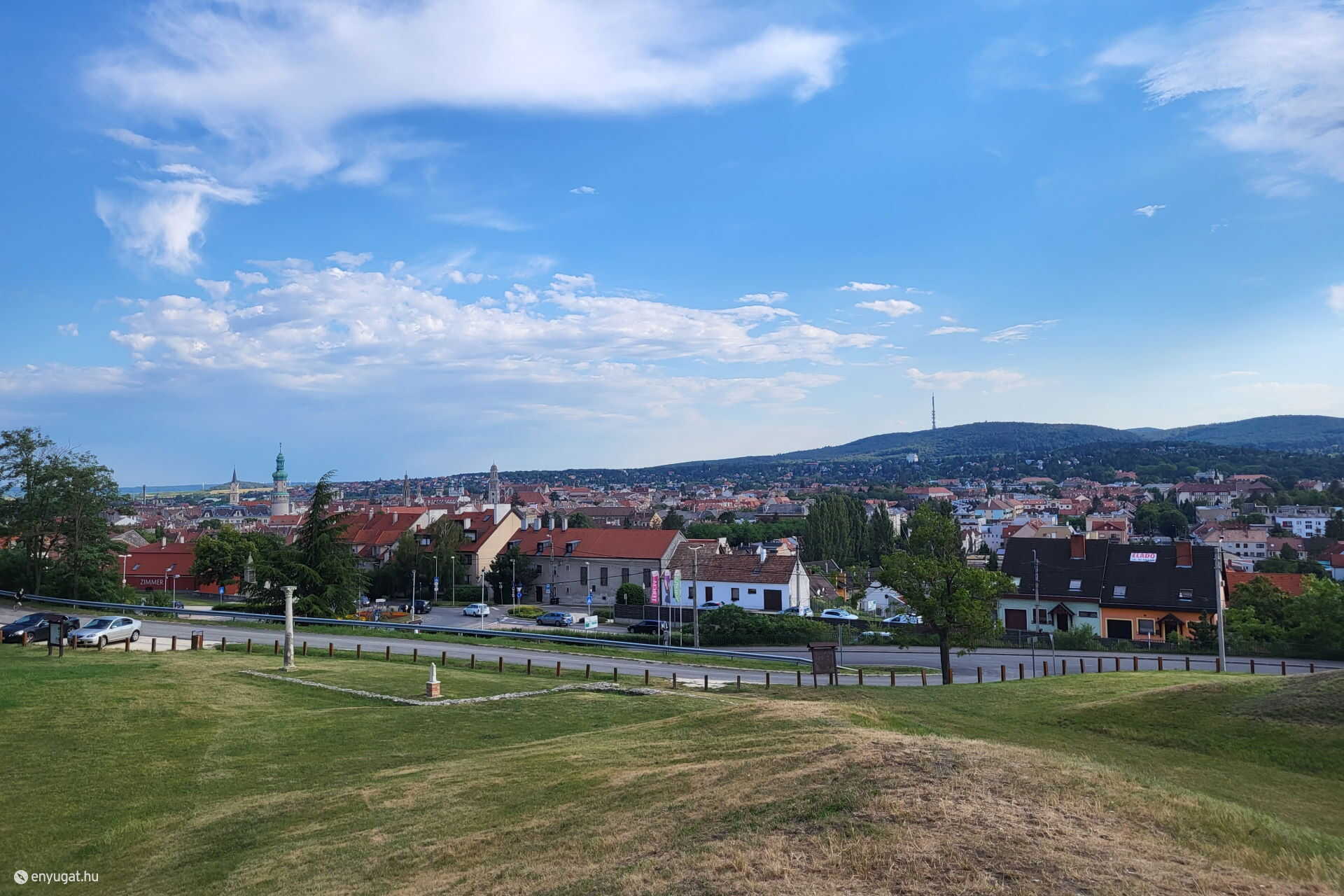 Sopron látkép a Koronázó-dombról