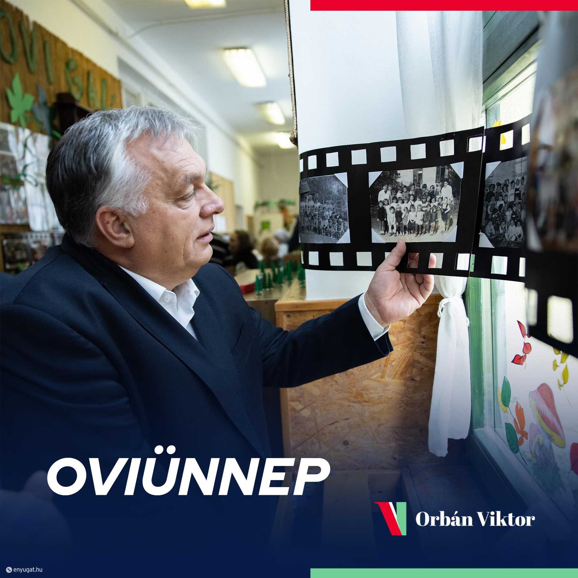 Orbán Viktor az óvodájában