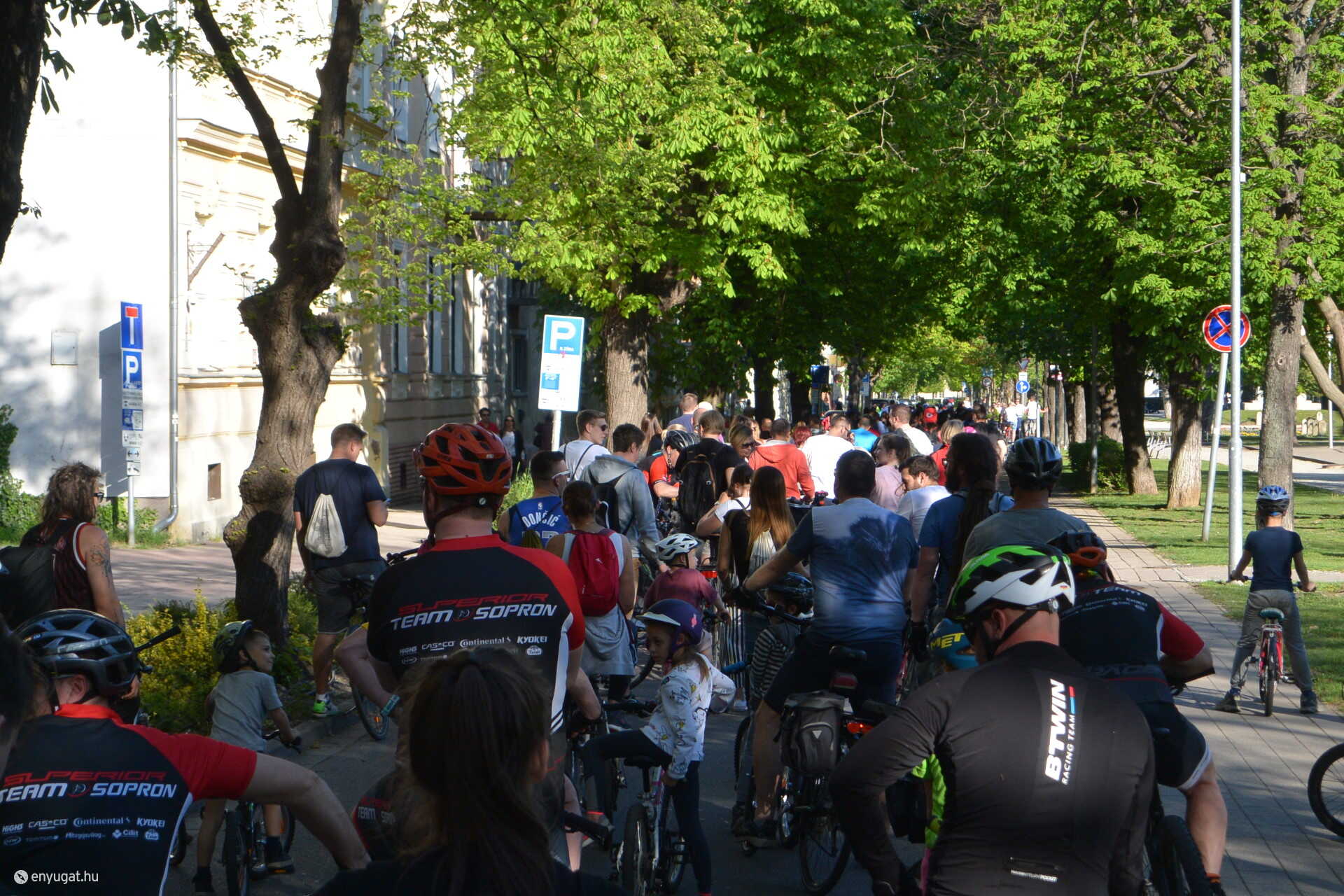 Critical Mass felvonulás Sopronban (2019)