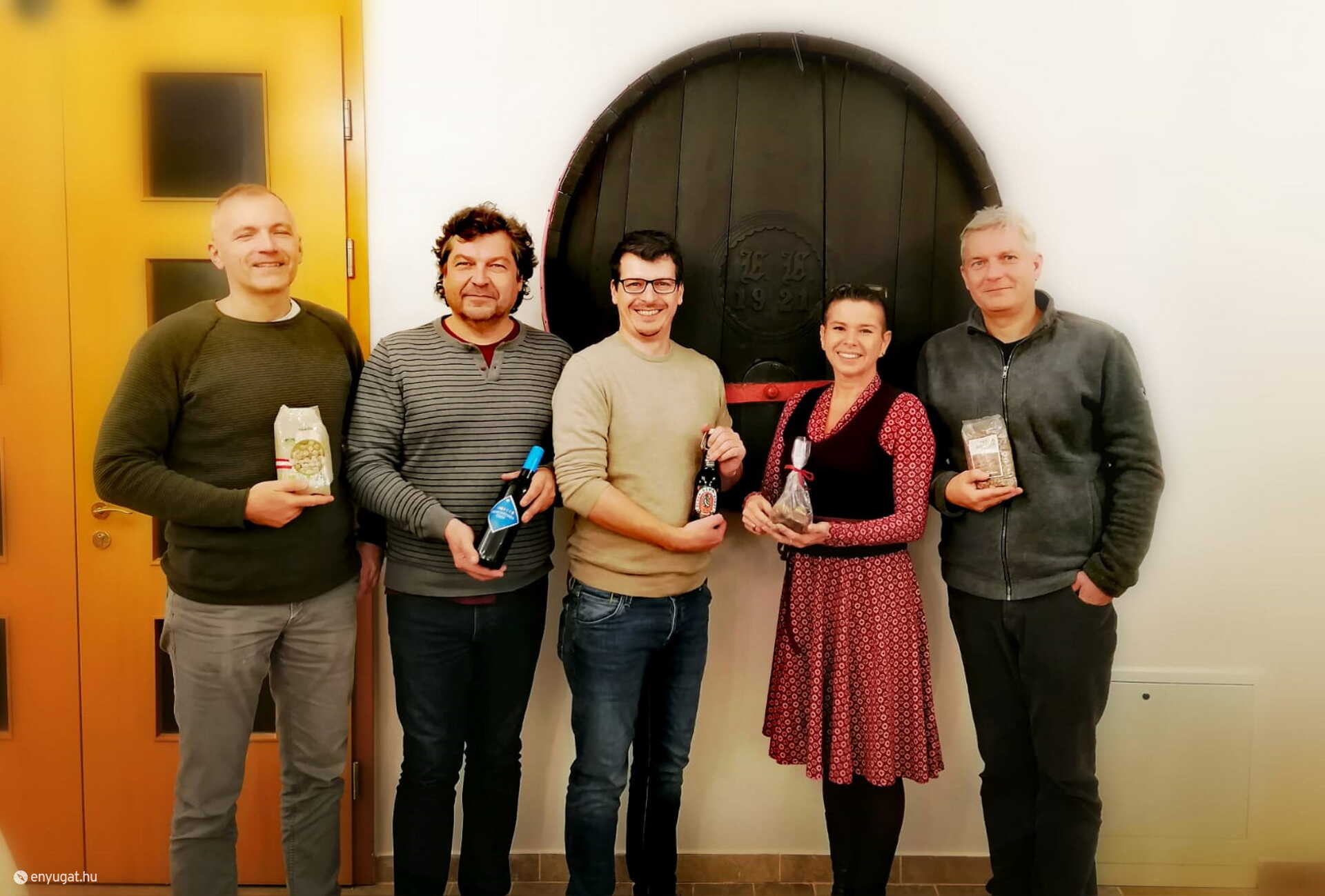 A "babosok": Taschner Kurt, Harald Strassner, Roland Pöttschacher, Uschi Zezelitsch és Taschner Tamás.