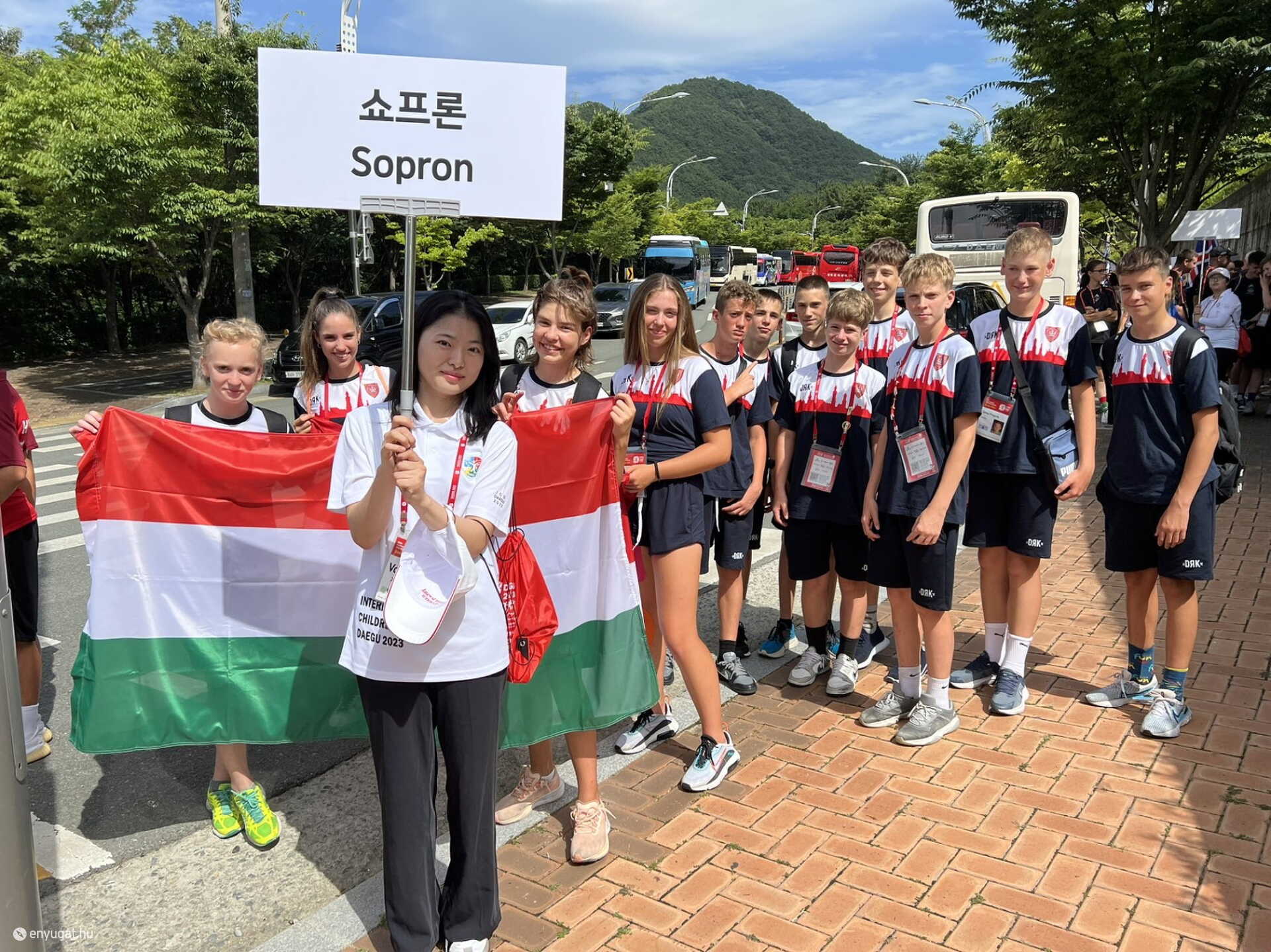 Sopron ifjú sportolói a koreai versenyen.