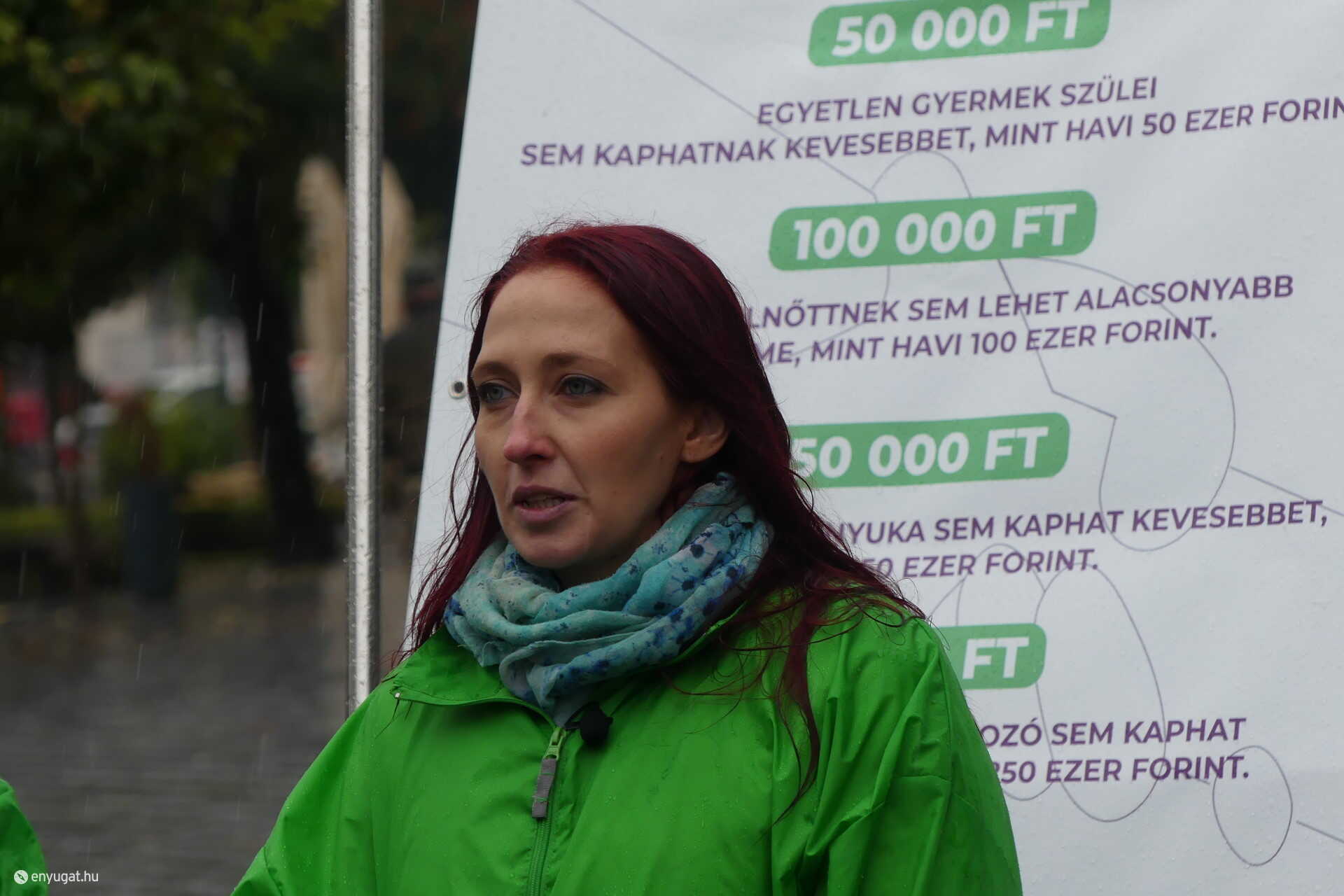 Jakál Adrienn, a Párbeszéd elnökségi tagja és soproni önkormányzati képviselő