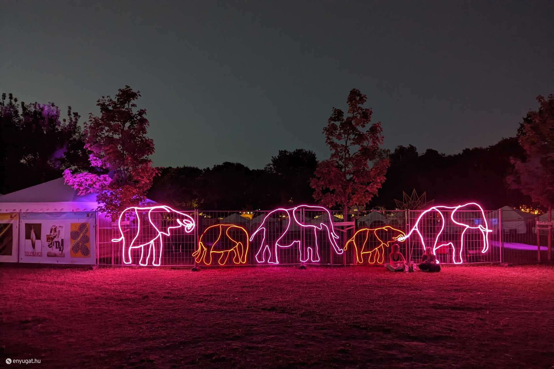 Fény installációk @ Sziget Fesztivál 2023