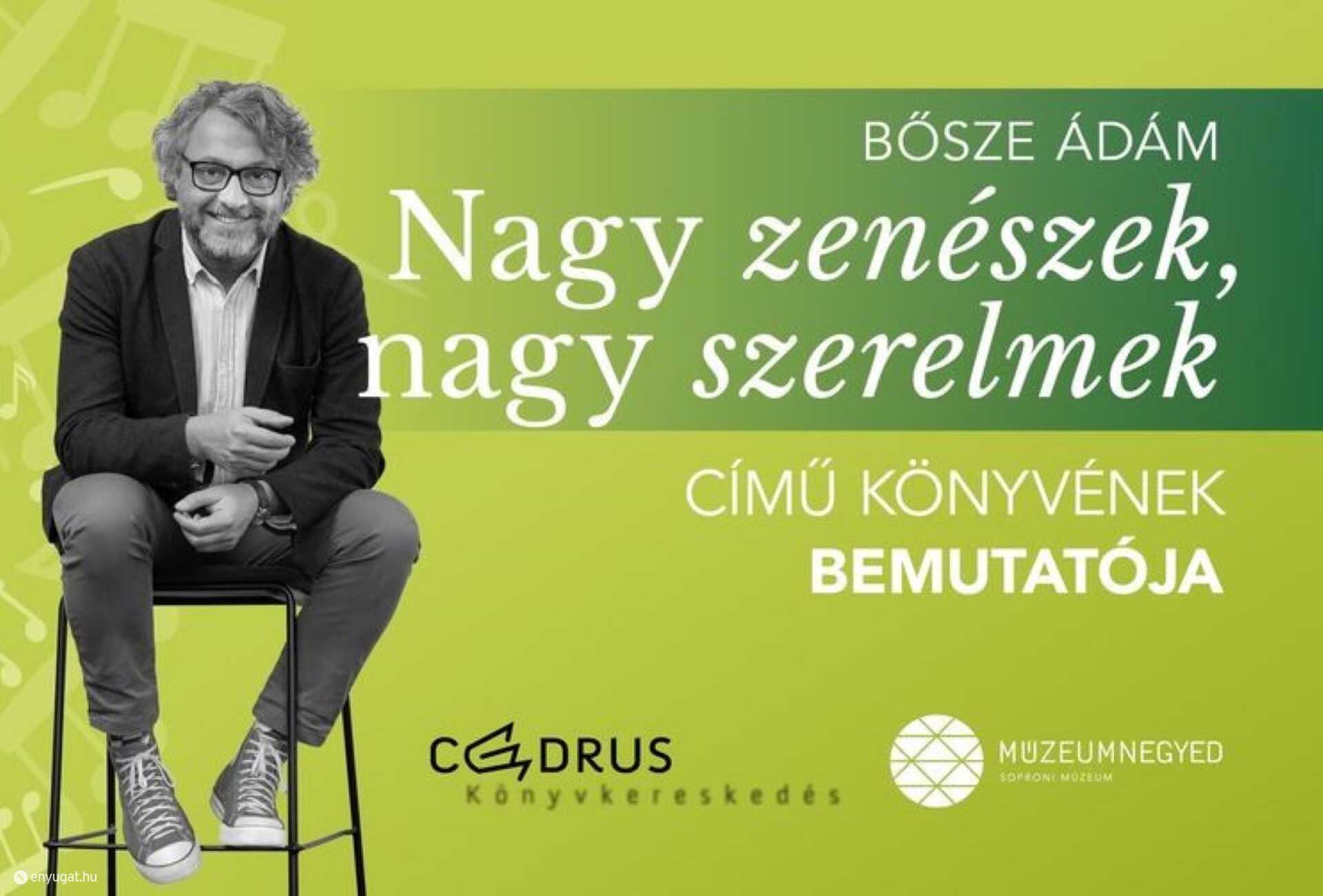 Bősze Ádám a soproniaknak is elhozza új kötetét.