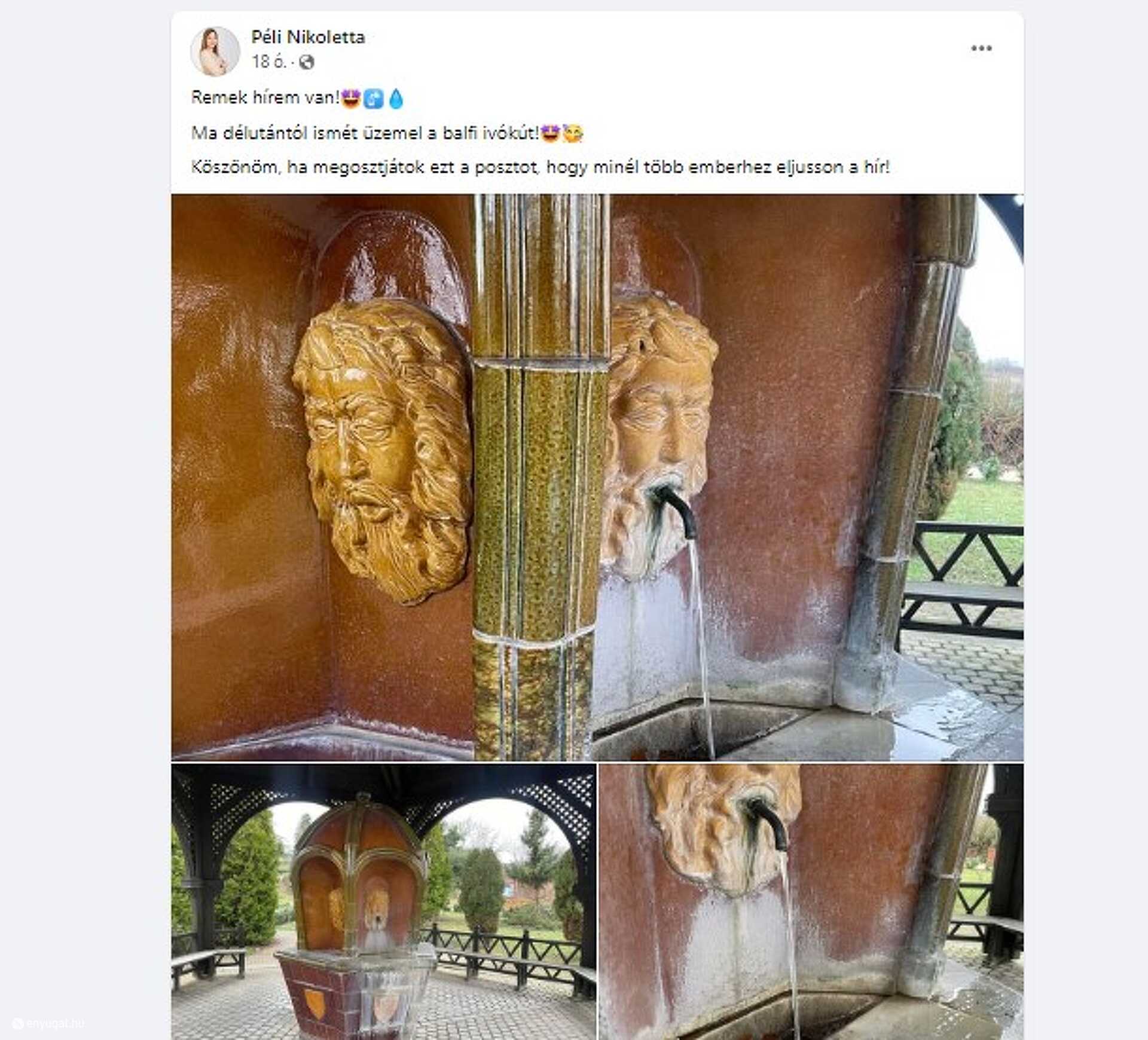 A képviselő a közösségi oldalán tájékoztatta a balfiakat.