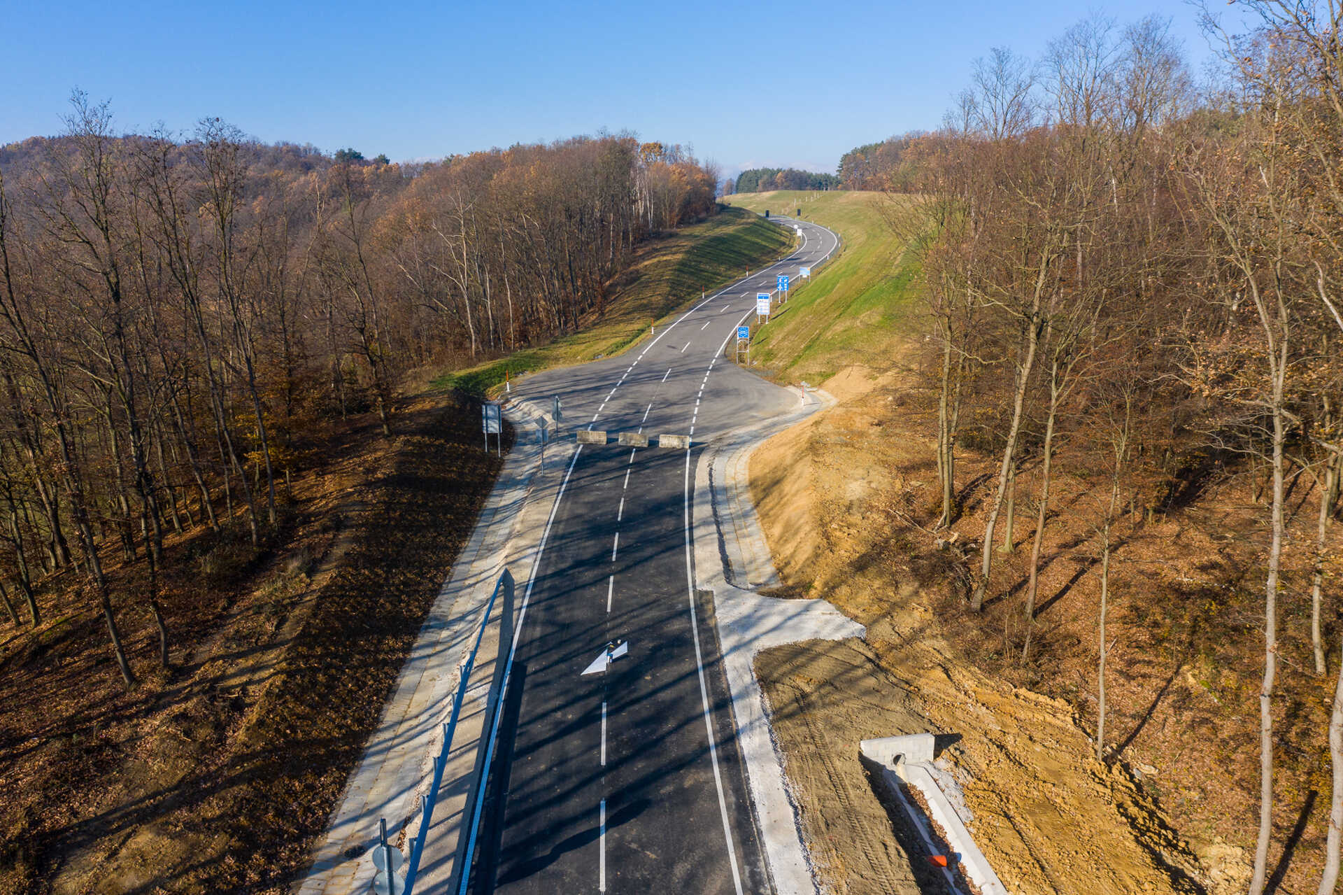 A 87-es út új nyomvonala Kőszeg és Rőtfalva határában