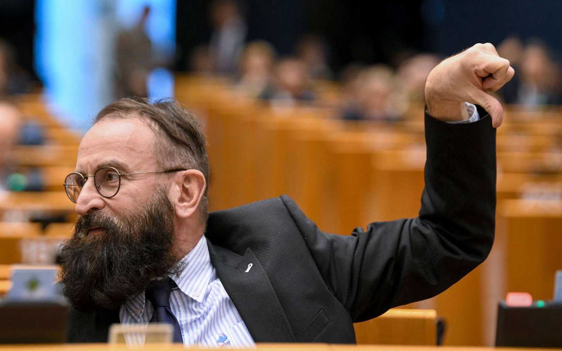 Szájer József EP egyik plenáris ülésén