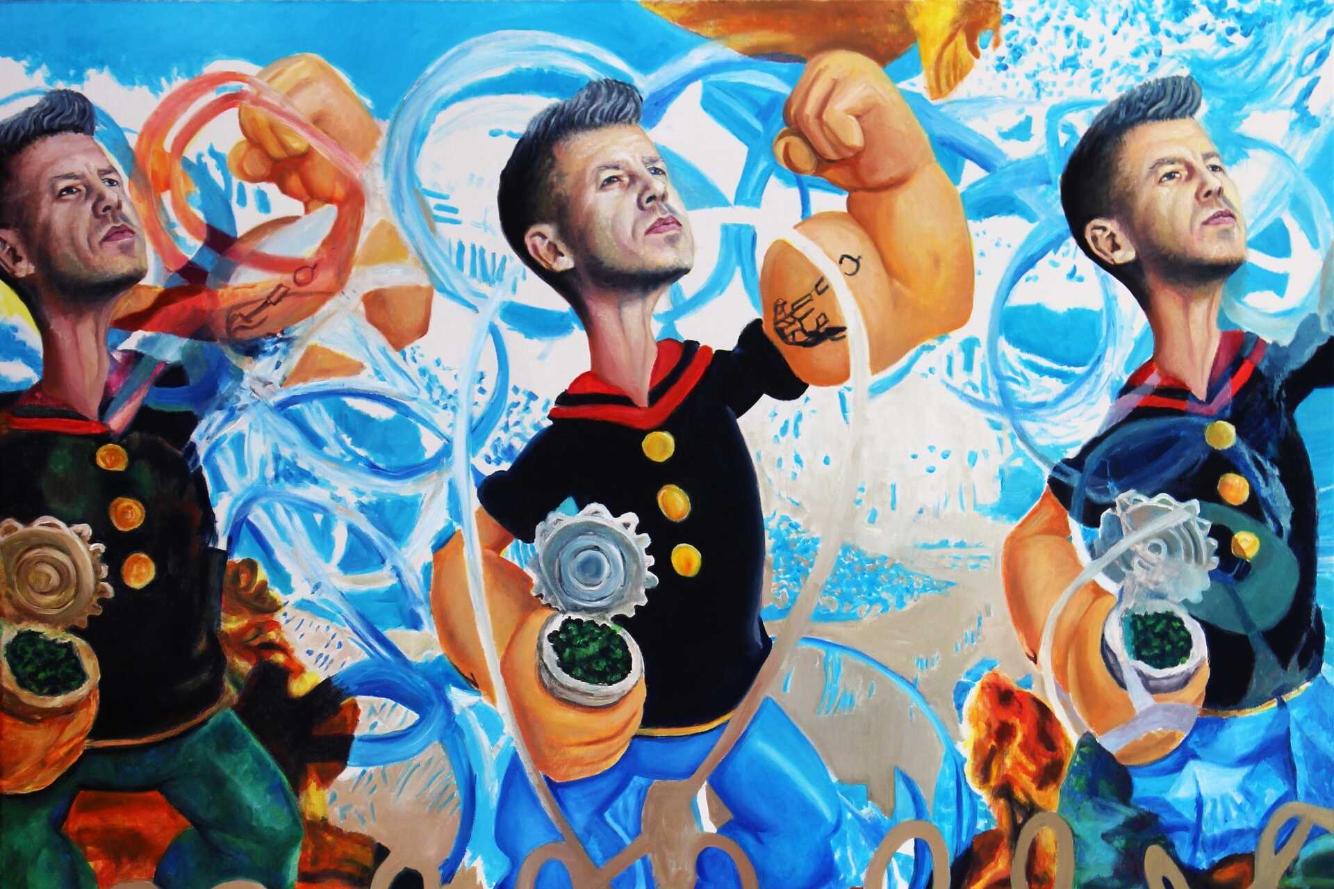 Magyar Péter mint Popeye