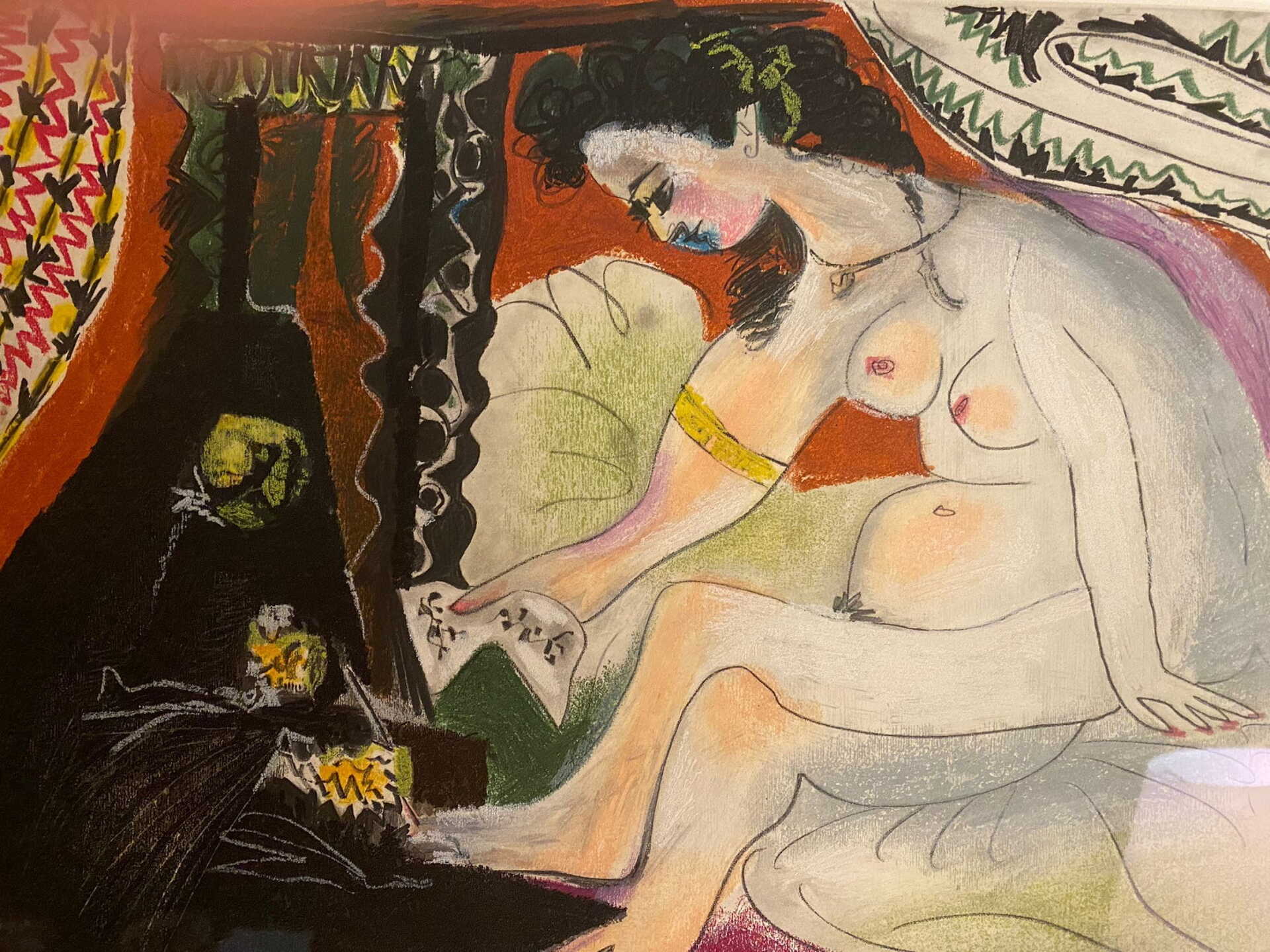 Picasso: Batsheba a fürdőben című alkotása. 