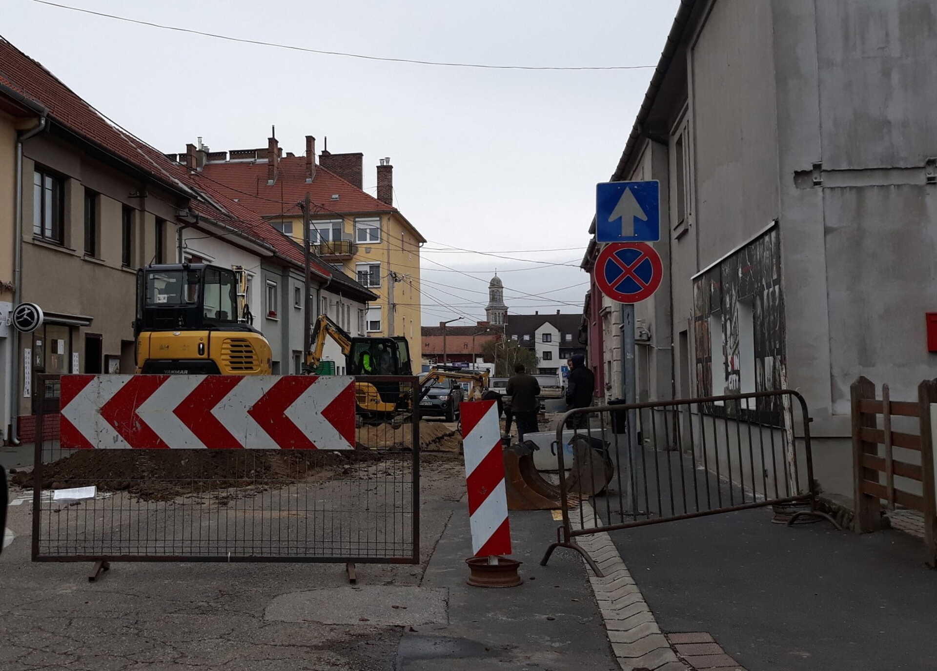 Utca lezárva